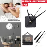 2x Silent DIY Quartz Movement Wall Clock Motor Mechanism Long Spindle Repair Kit