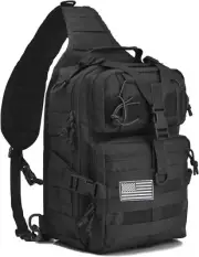 Tactical Sling Bag Pack Military Assault Rucksack Shoulder Bag Backpack Chest Pa