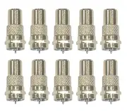(10) Pack Atari Coleco 2600 5200 7800 TV RF Video Connector Adapter