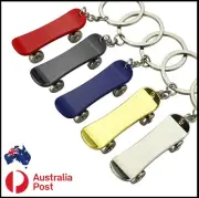 Skateboard Keychain Keyring Metal Mini Holder Scooter (ROLLABLE WHEELS)