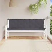 Generic Garden Bench Cushions 2pcs Anthracite 180x50x7cm Oxford Fabric