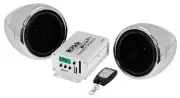 Boss Motorcycle Chrome Speaker and Amplifier Sound System (MC520B)