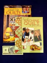 Quilt Patterns 2 Books Machine Quilts Rotary Cut Quilts Crafts Technique