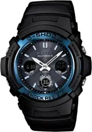 CASIO G-SHOCK AWG-M100A-1AJF Solar Radio Black Analog-Digital Watch