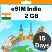eSIM India - 2 GB - 15 Days - Travel eSIM | QR code activation