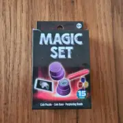 15 Tricks Magic Set Kids Toy Pocket Size *LIKE NEW* Illusions Red Edition