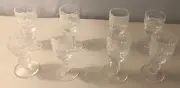 WATERFORD CRYSTAL CORDIAL LIQUEUR SHERRY 3 1/4 inch glasses Set of 8 COLLEEN