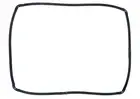 GENUINE SMEG OVEN DOOR SEAL FRONTAL GASKET SI850P-5