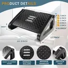 Adjustable Ergonomic Foot Rest for Desk Massage Foot Stool Leg Rest Pressure Rel