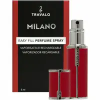 在飛比找ETMall東森購物網優惠-TRAVALO 米蘭系列香水分裝瓶紅色 5ML