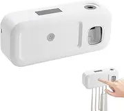 Toothbrush Cleaner and Holder,Automatic Toothpaste Squeezer Dispenser - Tooth Brush Sterilizer Cleaner Magnetic Toothbrush Holder Smart Toothbrush Cleaner