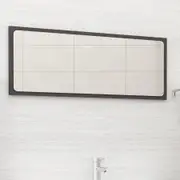 Bathroom Mirror Grey 90x1.5x37 cm Chipboard