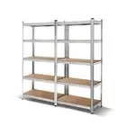 2x1.8M Garage Shelving Warehouse Rack Pallet Racking Storage Shelf Silver Giantz