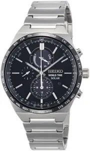 SEIKO SPIRIT SMART watch World time with solar SBPJ025 Mens Made in Japan F/S
