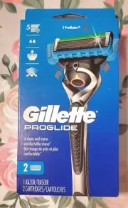 Gillette ProGlide 1 Razor Handle & 2 Cartridges