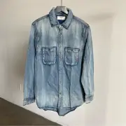 NWT Man X One Teaspoon Homme Liberty Shirt in Capt. Blue #3 Sz Medium