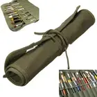Popular Roll Up Canvas Paint Brush Storage Case Bag For Watercolor Oil.pi