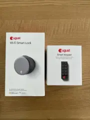 August Smart Lock 4th Generation (Silver) + August Smart Keypad Package