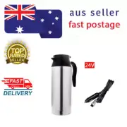24V 800ml STAINLESS STEEL ELECTRIC KETTLE In Car Travel Trip Car Heating Kettle