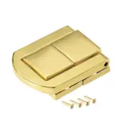 Toggle Latch, 43mm Golden Decorative Hasp Jewelry Suitcase Box Catch w Screws