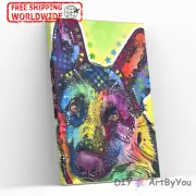 Paint By Numbers Canvas Art Draw Artist Poster Oil Kit Home Decor Poster Dog