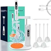 OSBANG Electric Resin Mixer with Stand, Rechargeable Epoxy Resin Mixer with Hands-Free Resin Mixer Stand for Save Your Wrist, Resin Accessories for Resin, Silicone, Resin Molds, Soap Making & More