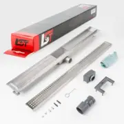 Shower Channel Square 800 X 70 MM Height - Adjustable Shower Grate Perforated