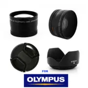 WIDE ANGLE LENS +TELEPHOTO LENS + HOOD 58mmFOR OLYMPUS E400 E410 E420 E450 E510