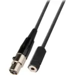 JACK MINI XLR 3PIN 轉 3.5MM 母頭電纜 50。厘米