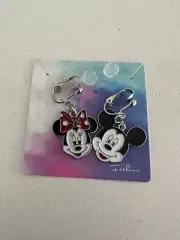 mismatched Mickey & Minnie Mouse Clip On Earrings, Disney No Piercings earrings