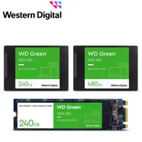 在飛比找蝦皮商城優惠-WD 綠標 240GB 480GB 2.5吋SATA SSD