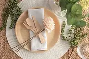 Natural Panaa - 1000 Pieces of Wooden Disposable Fork, 100% Compostable Fork - Eco-Friendly Biodegradable Utensils for Party, Camping, Food Trucks, Events.
