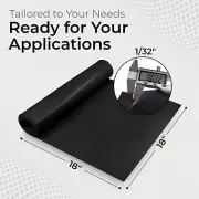 Neoprene Sheet 1/32 x 18 x 18 in Rubber Mat Thin Gasket Material Made in USA