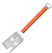 BBQ Spatula | BBQ Turner Long Handle Hollow Cooking Spatula | Multifunctional Stainless Steel Griddle Tools, Grilling Food Mover for Camping, Restaurant