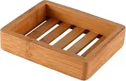 Zerodeko Stylish Bamboo Soap Dish Kitchen Soap Holder Drainer Soap Tray for Soap Case
