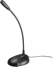 Audio-Technica ATR4750-USB Omnidirectional Condenser Gooseneck Microphone, Black