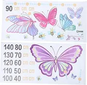 CIMAXIC Butterfly Themed Boys and Girls Growth Chart Wall Sticker Set Toddler Height Chart Decal Fun Educational Decor for Nursery
