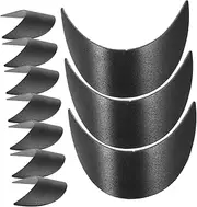 [WESIEVYA] 10pcs Baseball Cap Brims for Boys and Girls Visor Inserts Easy to Use Cap Shaper Accessories Lightweight and Compact Design for Sun Black
