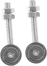 VILLFUL 2pcs 2 Sliding Door Crane Wheel Small Two Wheels Bearing Trolley Strut Wheel Trolley Assembly Rollers Strut Roller Trolley Two Wheel Bearing Trolley Assembly Roller Rail