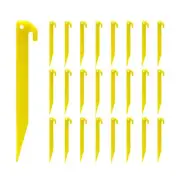 24pcs 9 inches Plastic Tent Pegs Durable Spike Hook Awning Camping Caravan Pe...