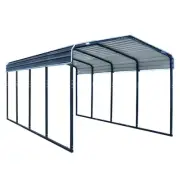 Heavy-Duty Carport Shed 3.3 x 6 x 2.9m with Galvanised Steel & Gable Roof