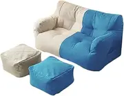 UYSOFRCV Large Bean Bag Chairs Sofa Cover, Extra Large Lazy Lounger High Back Bean Bag Chair Seat Recliner Replacement Cover, Without Filler,S6