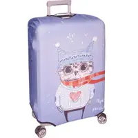 在飛比找momo購物網優惠-新款拉鍊式行李箱防塵保護套 行李箱套(貓頭鷹21-24吋)
