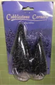 Cobblestone Corner Christmas Village Pine Tree Accessories