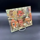 Vintage Charles Wysocki Lilac Point Glen Folk Art Picture Metal Wall Hanging