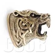 Solid Bronze Knife Pommel CELTIC PANTHER for Custom Knife Making Handle Bolster