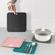 Non-Slip Counter Silicone Heat Resistant Trivet Mat Protector for Hot Dish,Table