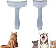 V-Tooth Deshedding Comb for Pets - Pro-Groom 1. 1 mm V-Shaped Teeth Pet Comb, Dog & Cat Grooming Brush for Shedding, Teeth Shedding Combs with Ergonomic Handle (Blue)
