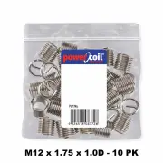 Powercoil 3520-12.00X1.0DP - Thread Inserts M12 x 1.75 x 1.0D - 10 Pack