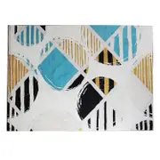 Super Soft Thin Thread Floor Area Modern Abstract Rug Carpet Beige Blue Black